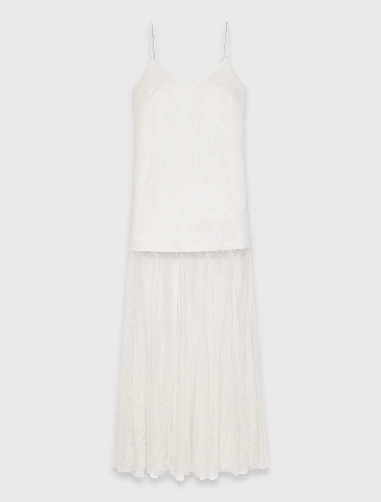 Taffeta and lace dress