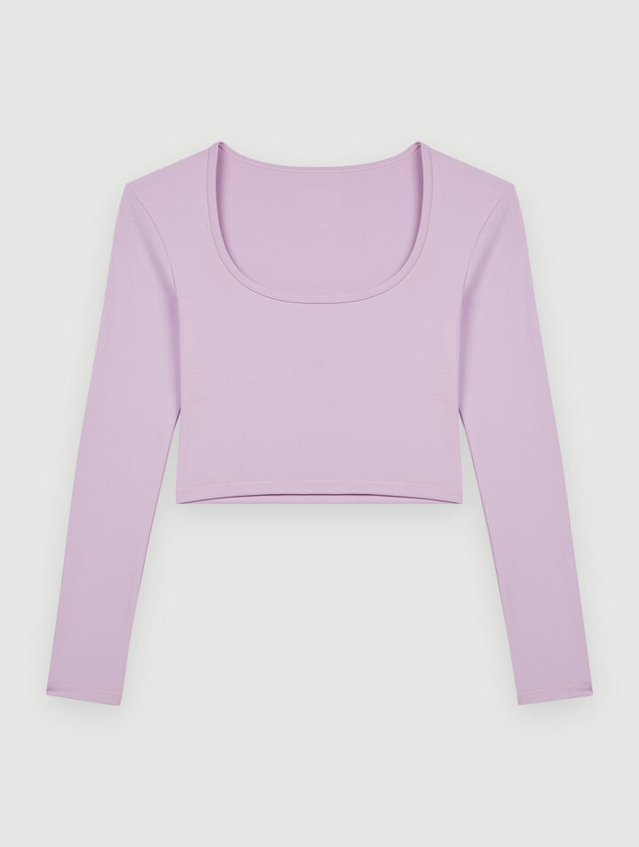 Body-hugging sports top