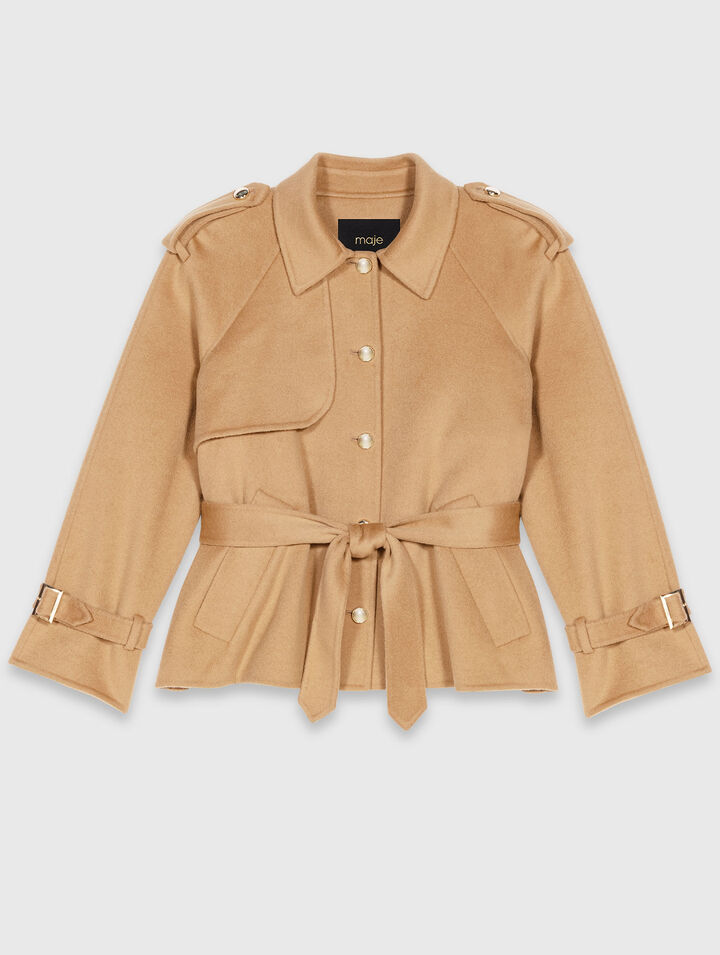 Short double-faced coat