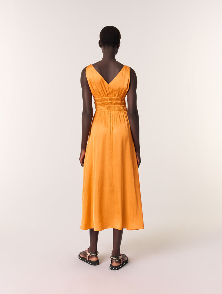 Satin-look maxi dress