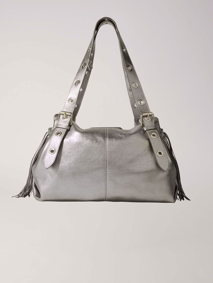Metallic leather Miss M XL bag