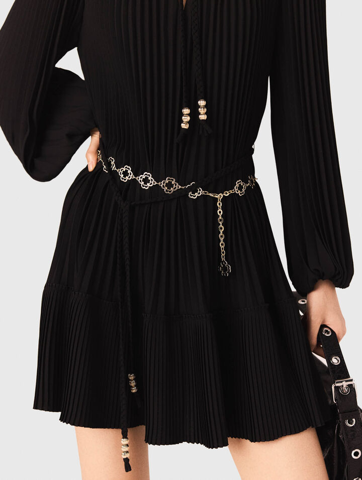 Short pleated dress