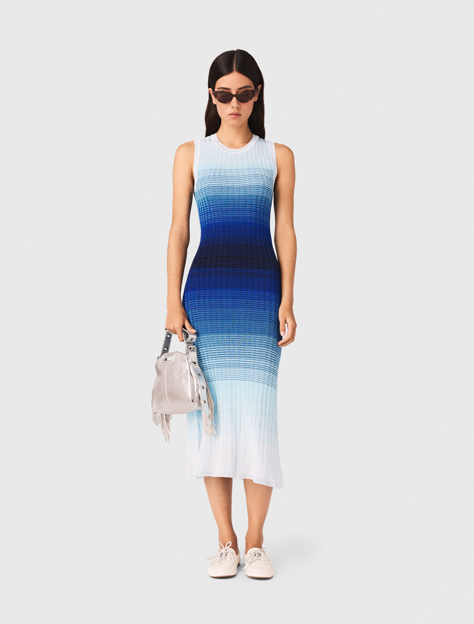 Ombr&eacute; knit maxi dress
