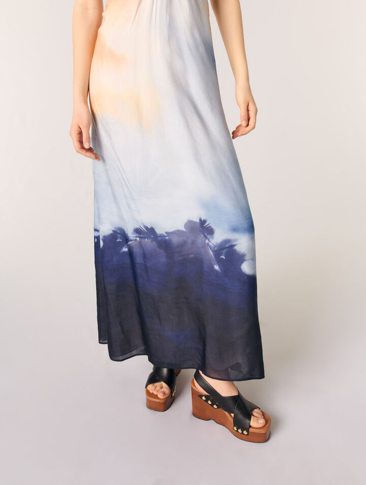 Tie-dye maxi dress