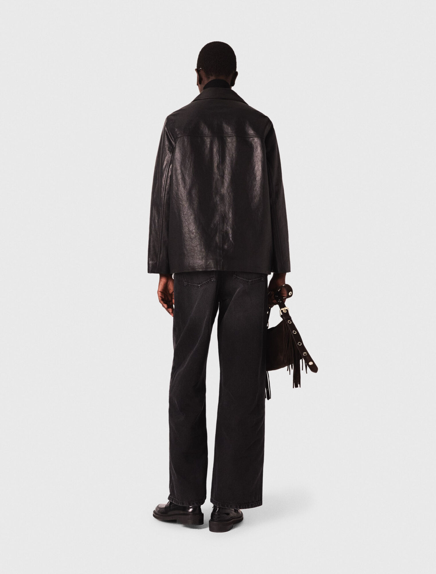 Quilted leather jacket