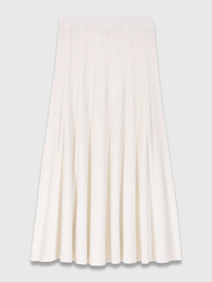 Long knit skirt