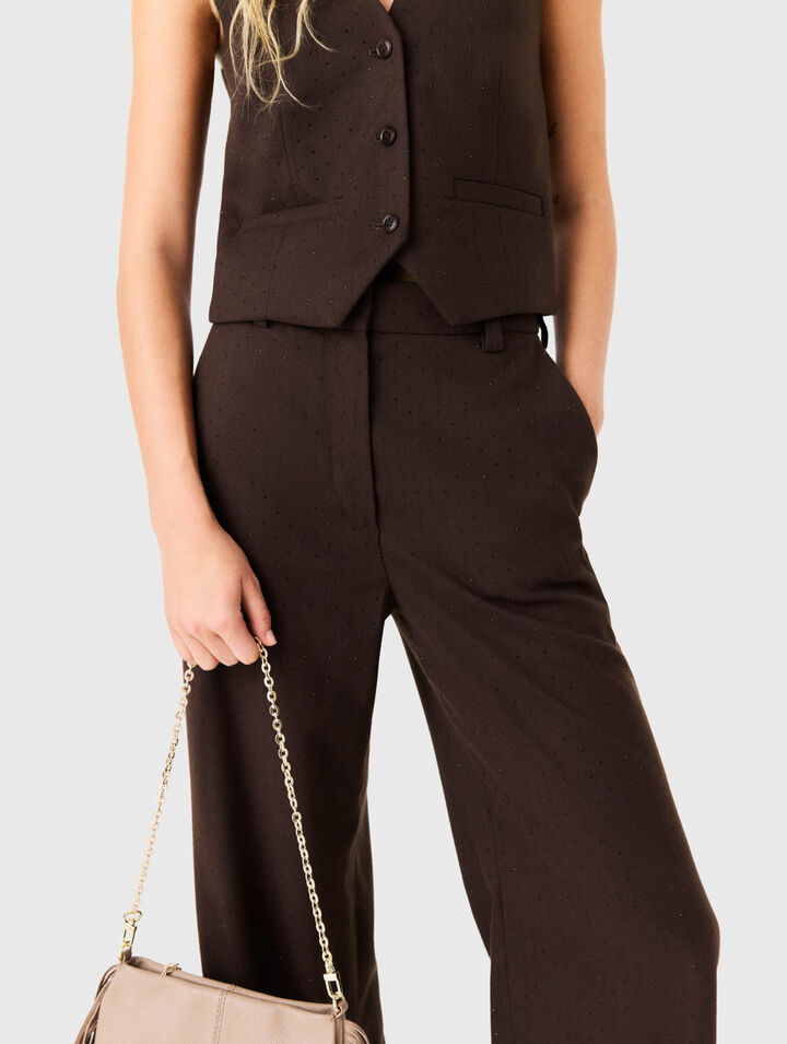 Rhinestone suit trousers