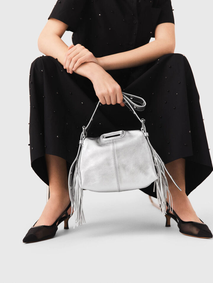 Miss M mini metallic leather bag