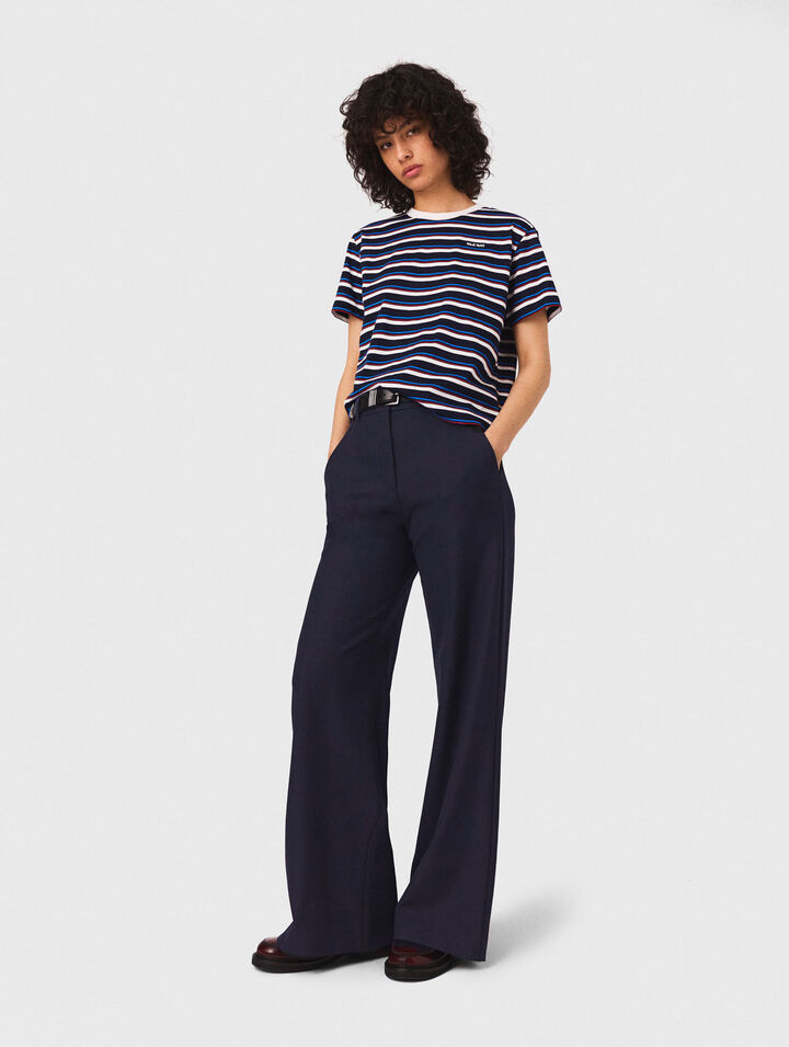 Suit trousers with pintucks