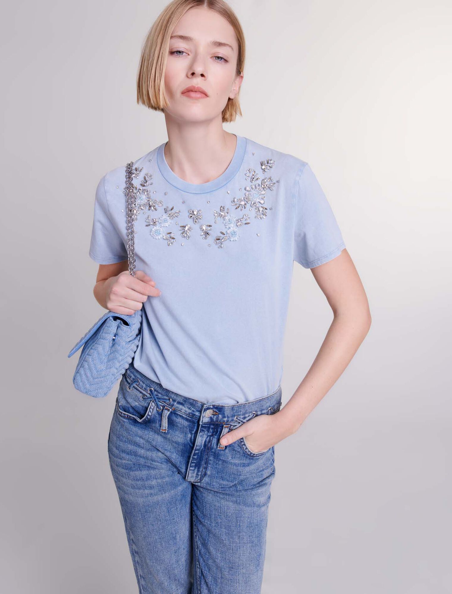Rhinestone T-shirt