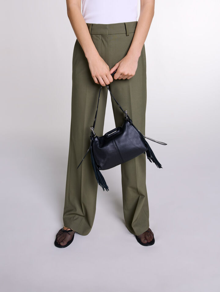 Straight-leg suit trousers