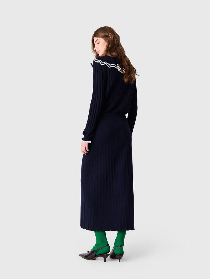 Layered cape cardigan