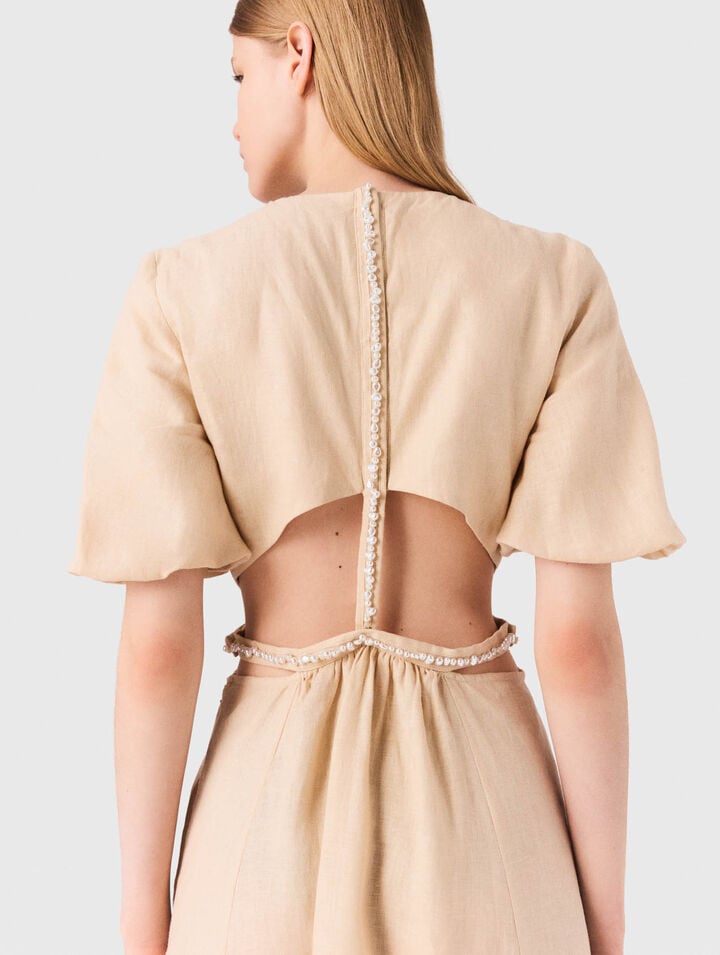 Linen maxi dress
