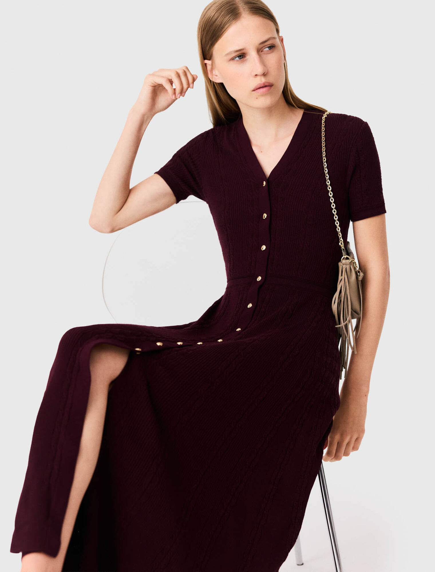 Knit maxi dress