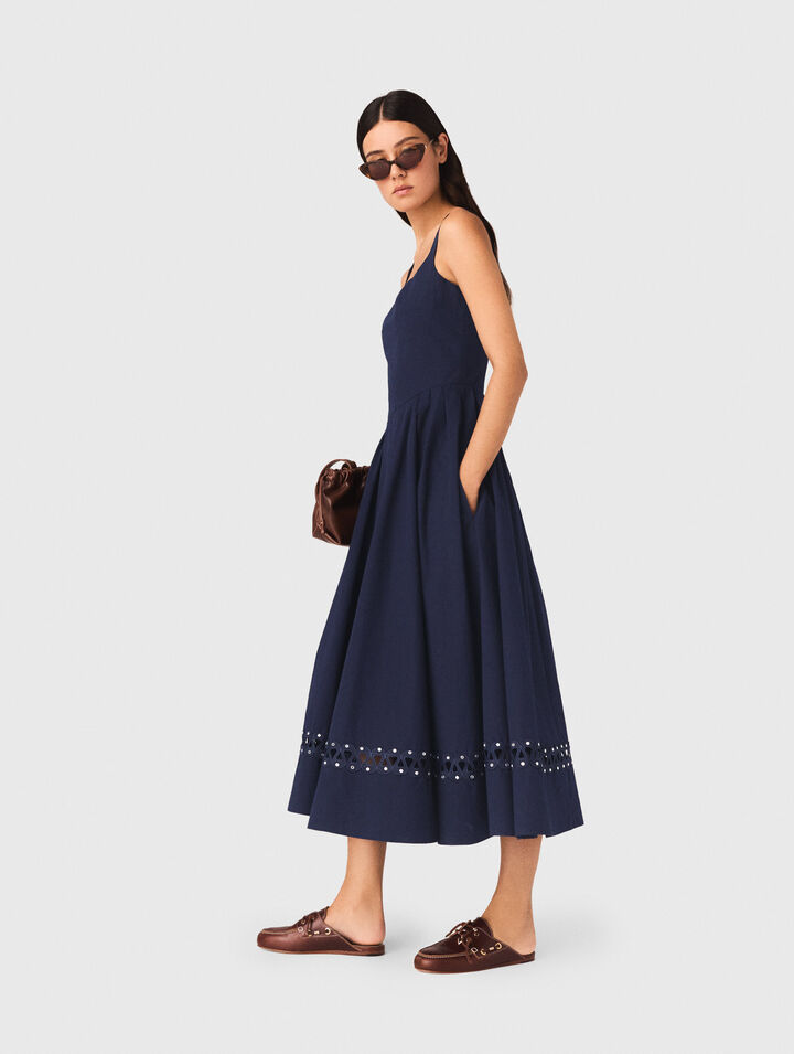 Flared midi dress