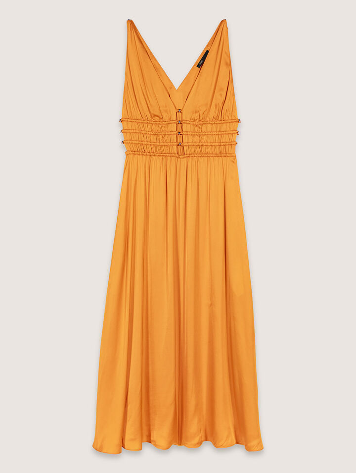Satin-look maxi dress