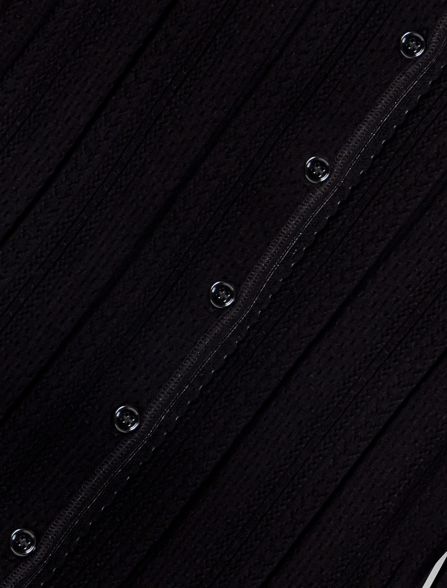 Pointelle knit twinset