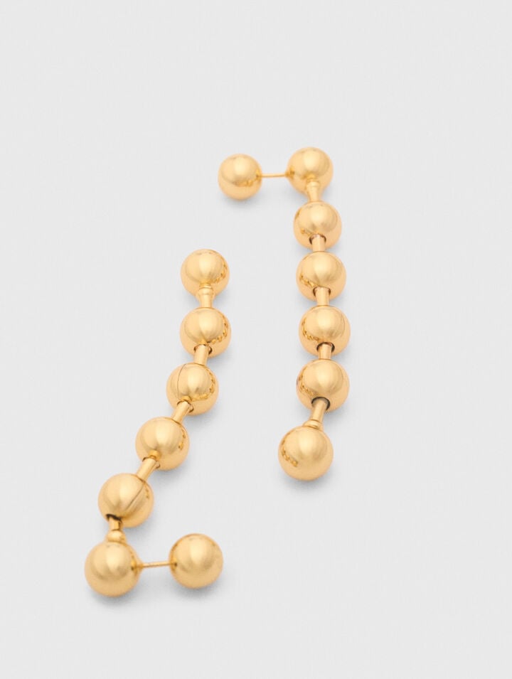 Sphere hoop earrings