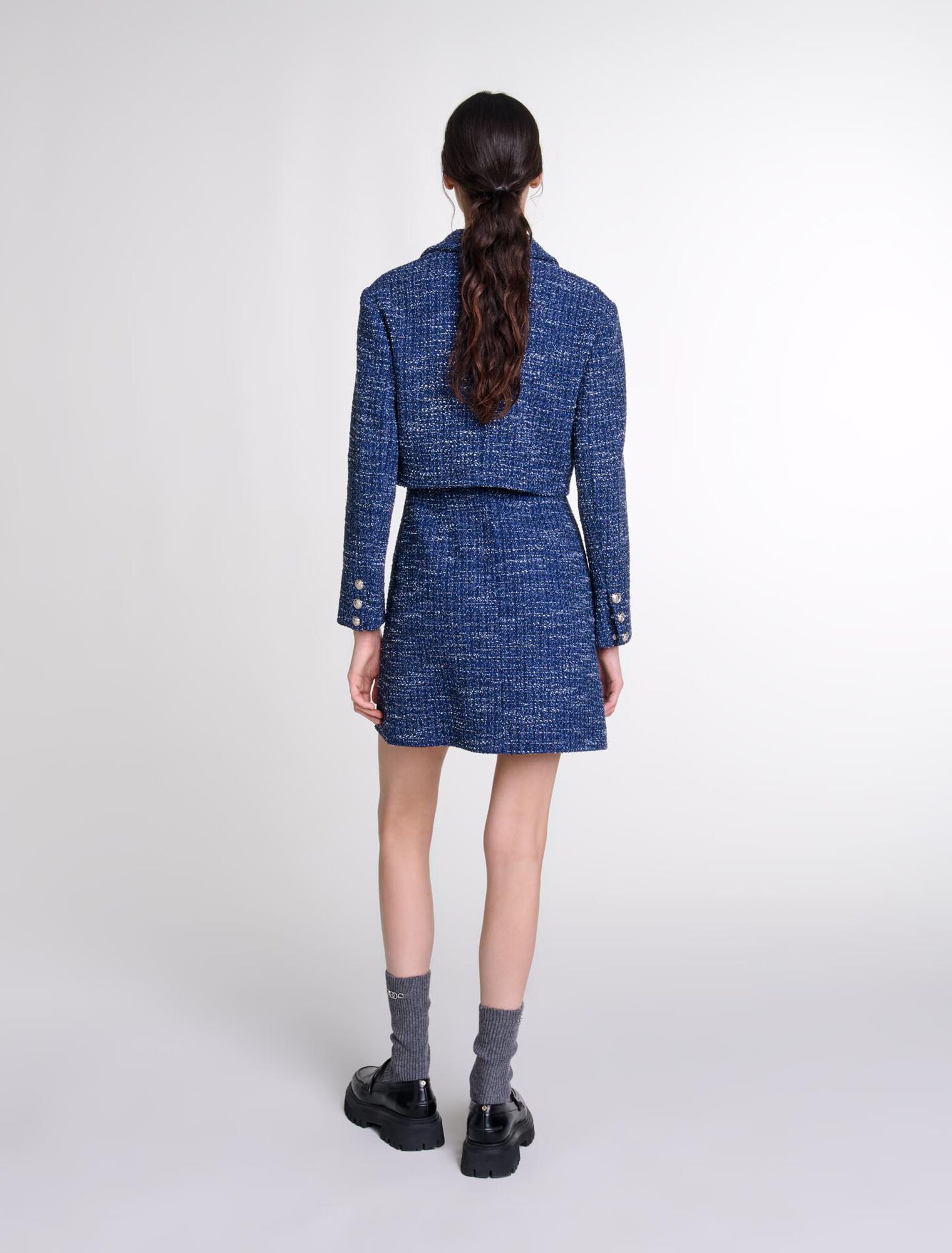 2-in-1 tweed dress