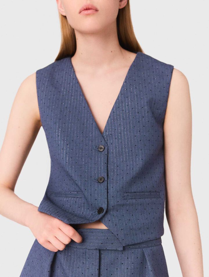 Diamanté tailored jacket