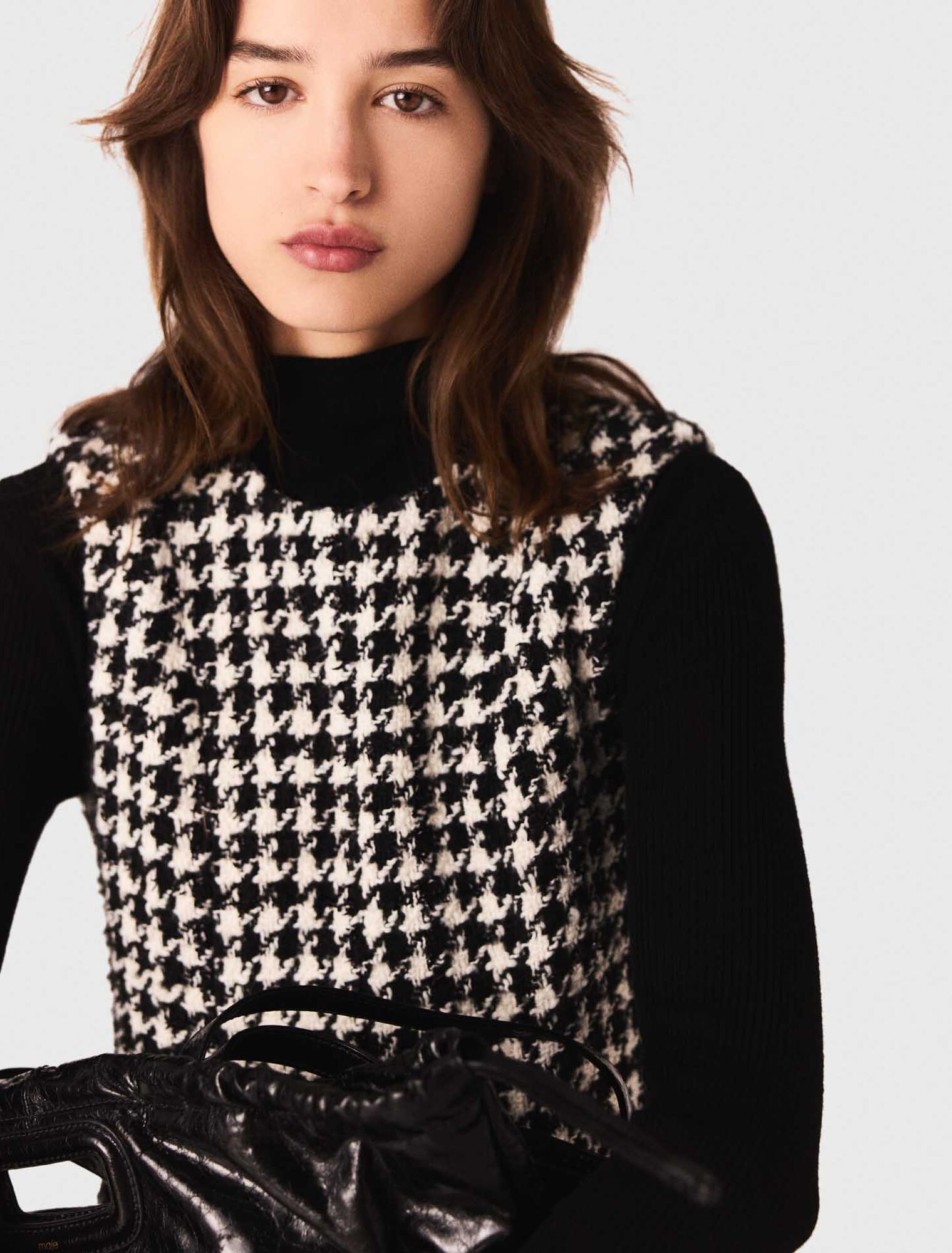 Flared tweed dress