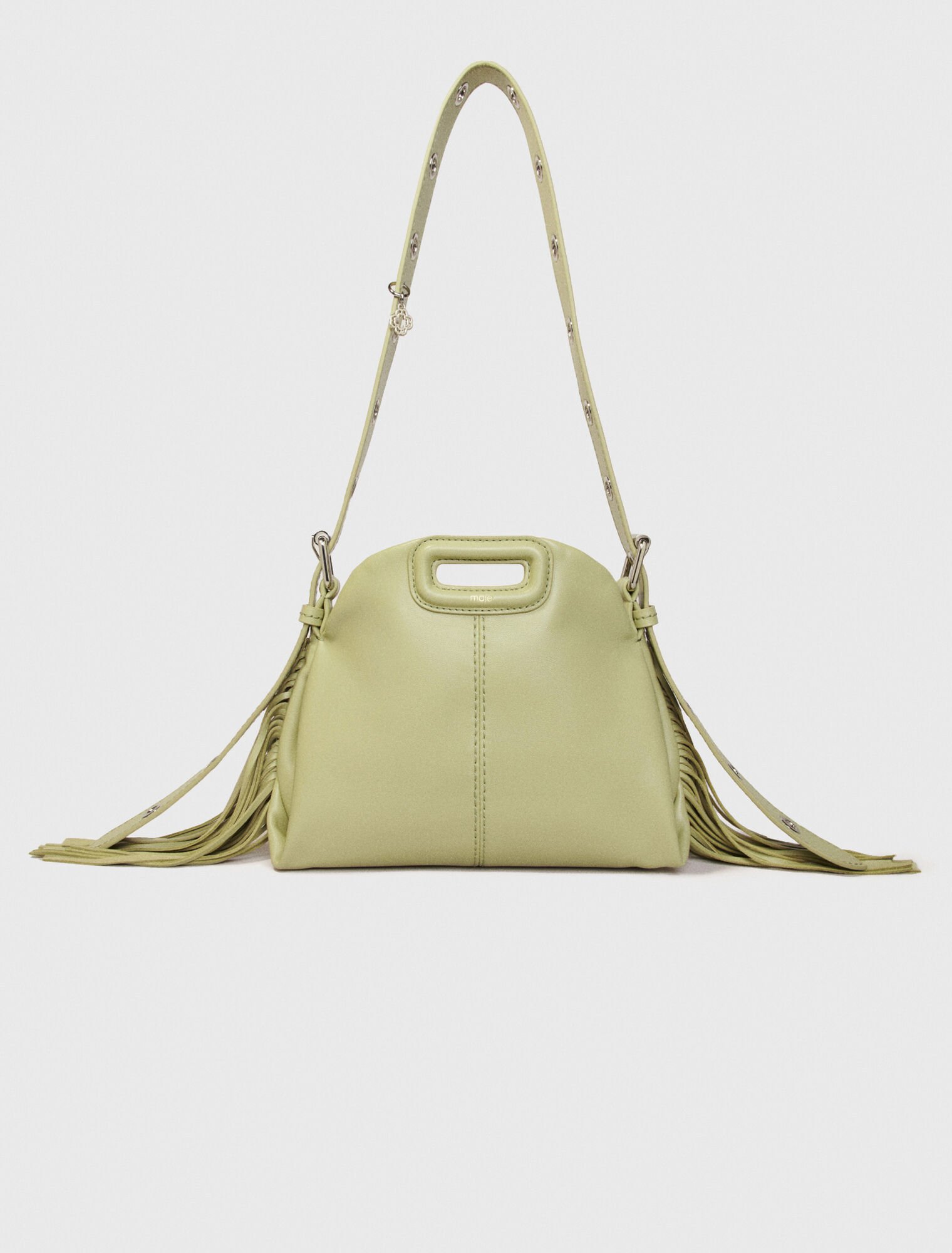 Plain leather mini Miss M bag