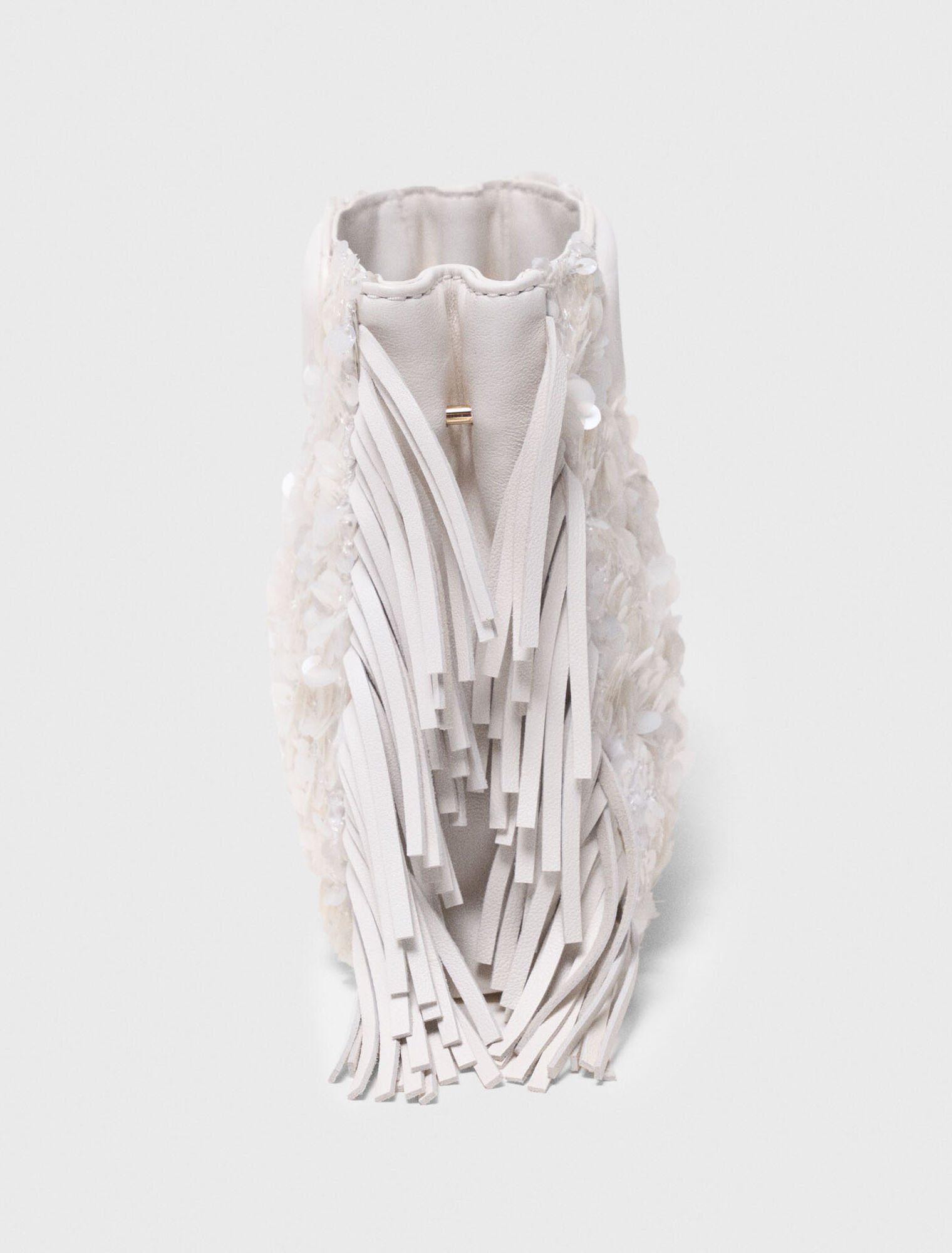 Sequinned M mini bag