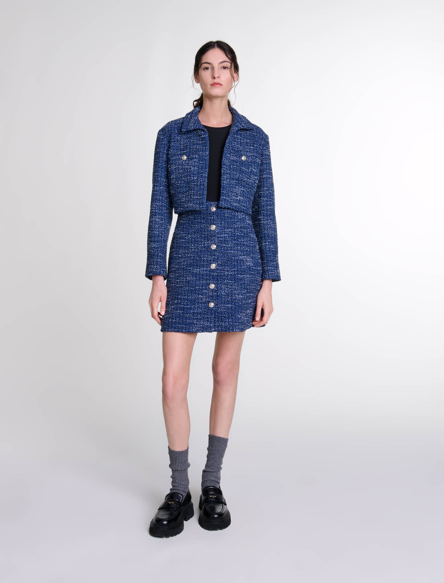 Robe en tweed maje top