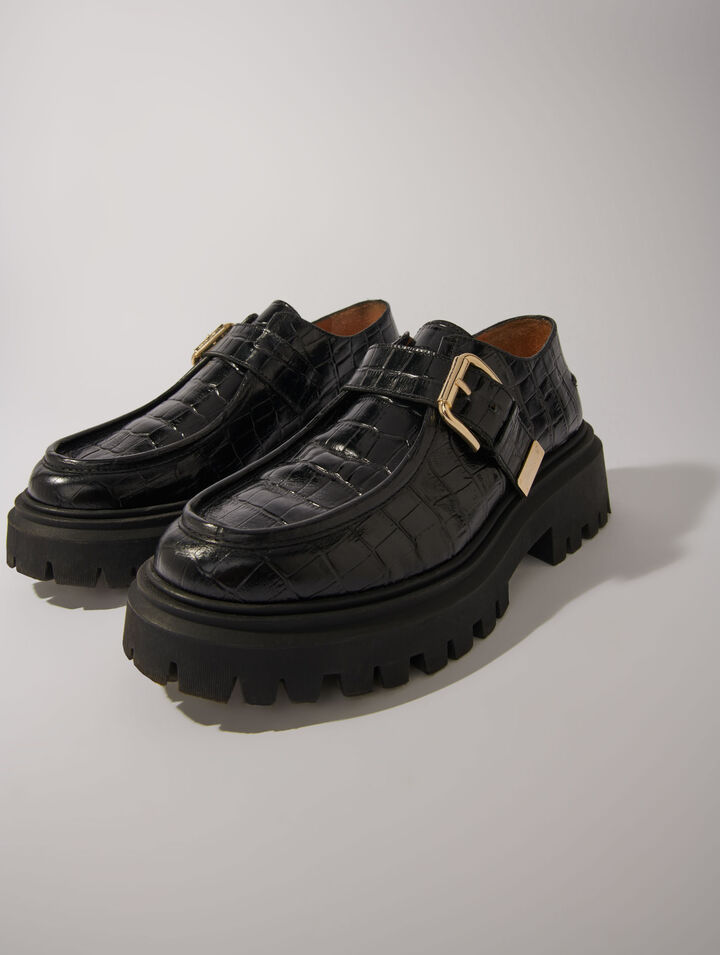 Chunky leather Derbies