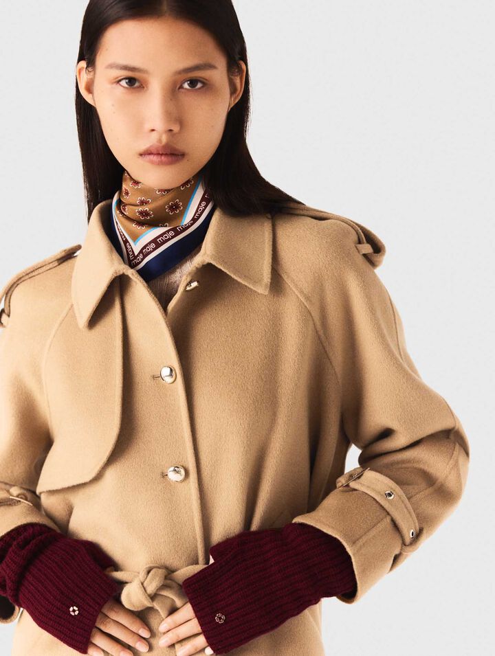 Short double-faced coat
