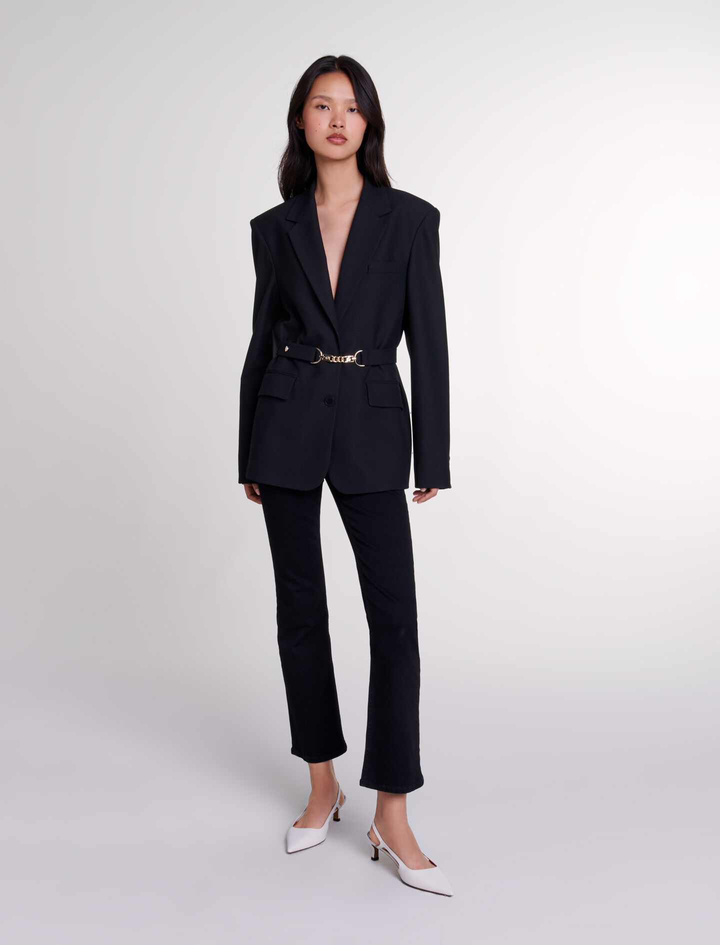 Trendy Women s Suit jackets Biker Tailored Tweed Maje