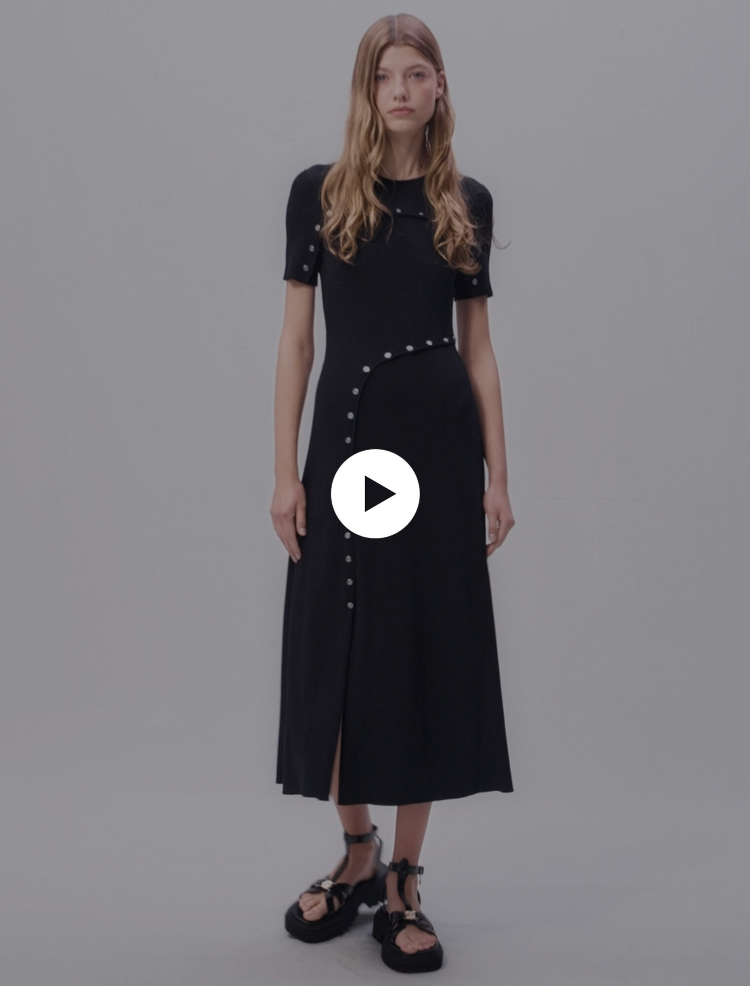 Knit maxi dress