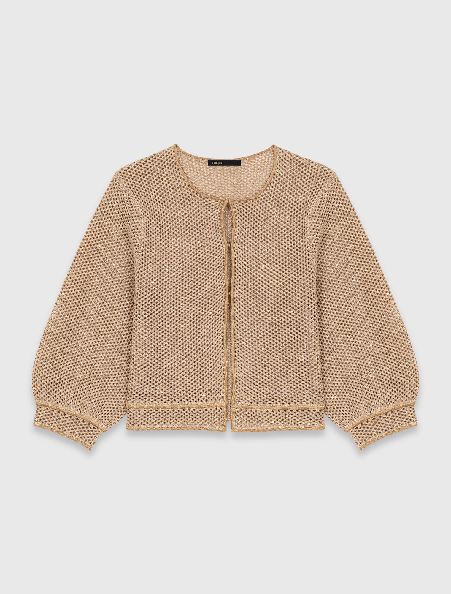 Rhinestone knit cardigan