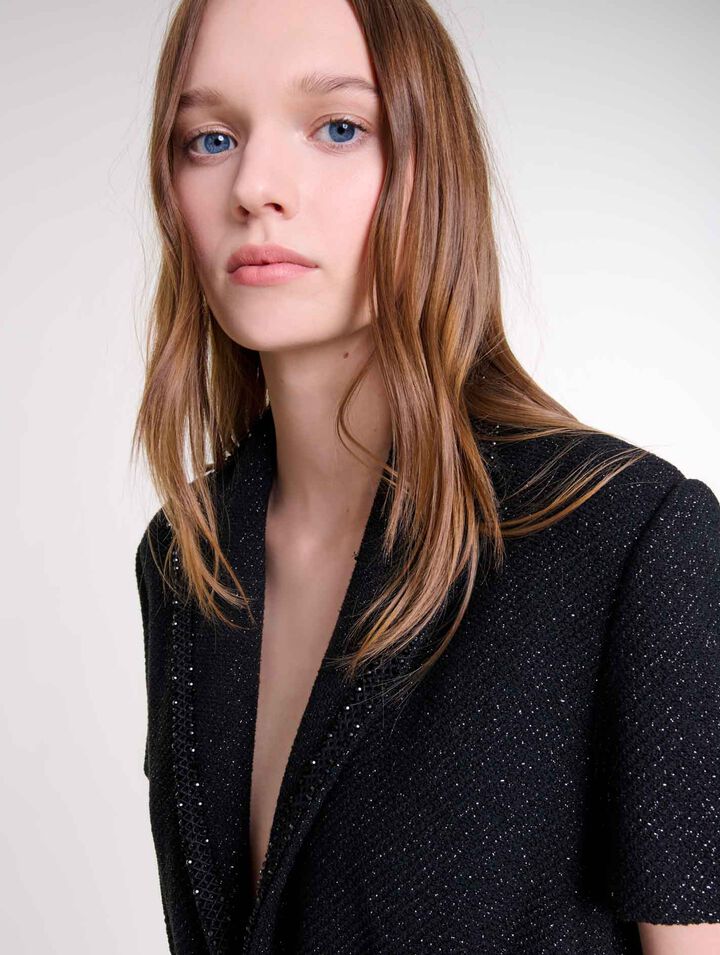 Tweed trouser suit