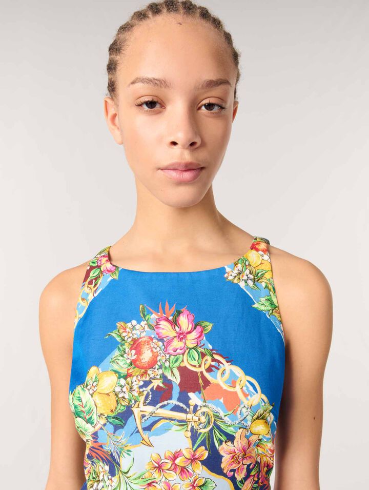 Patterned shift dress