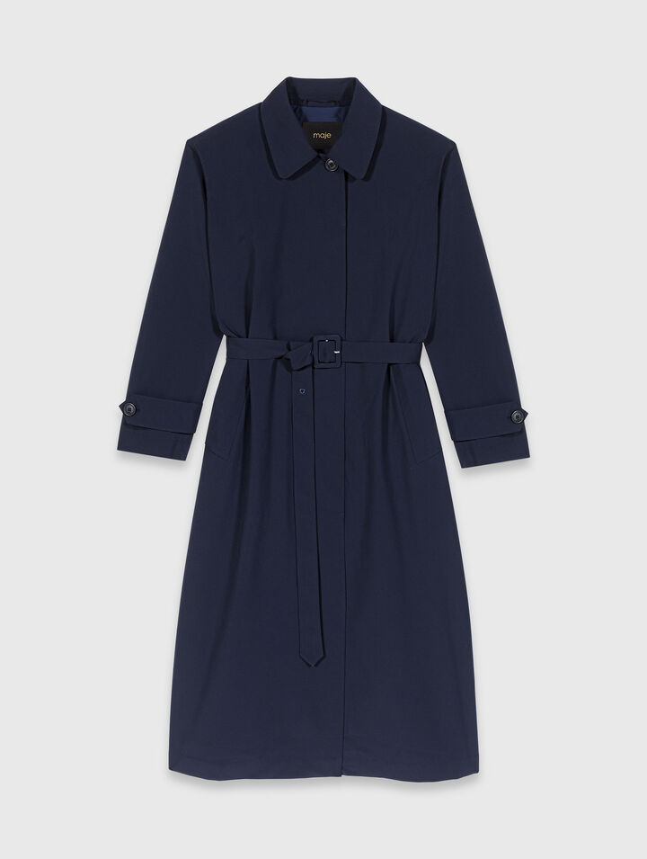 Removable rhinestone-hood trench