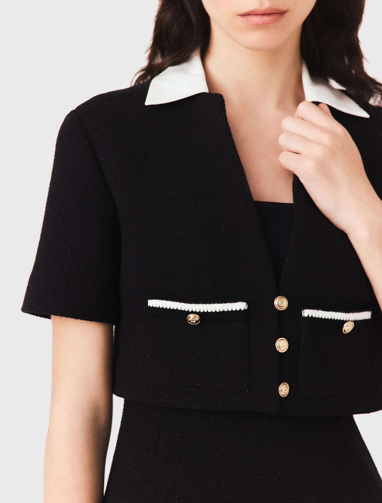 2-in-1 tweed dress