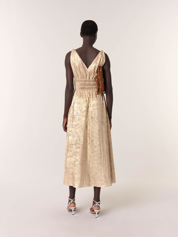 Metallic maxi dress