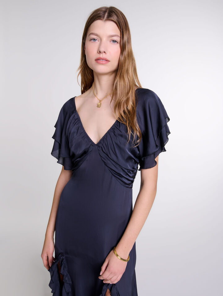 Open-back maxi dress