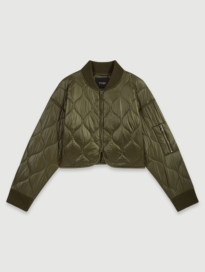 Short quilted jacket