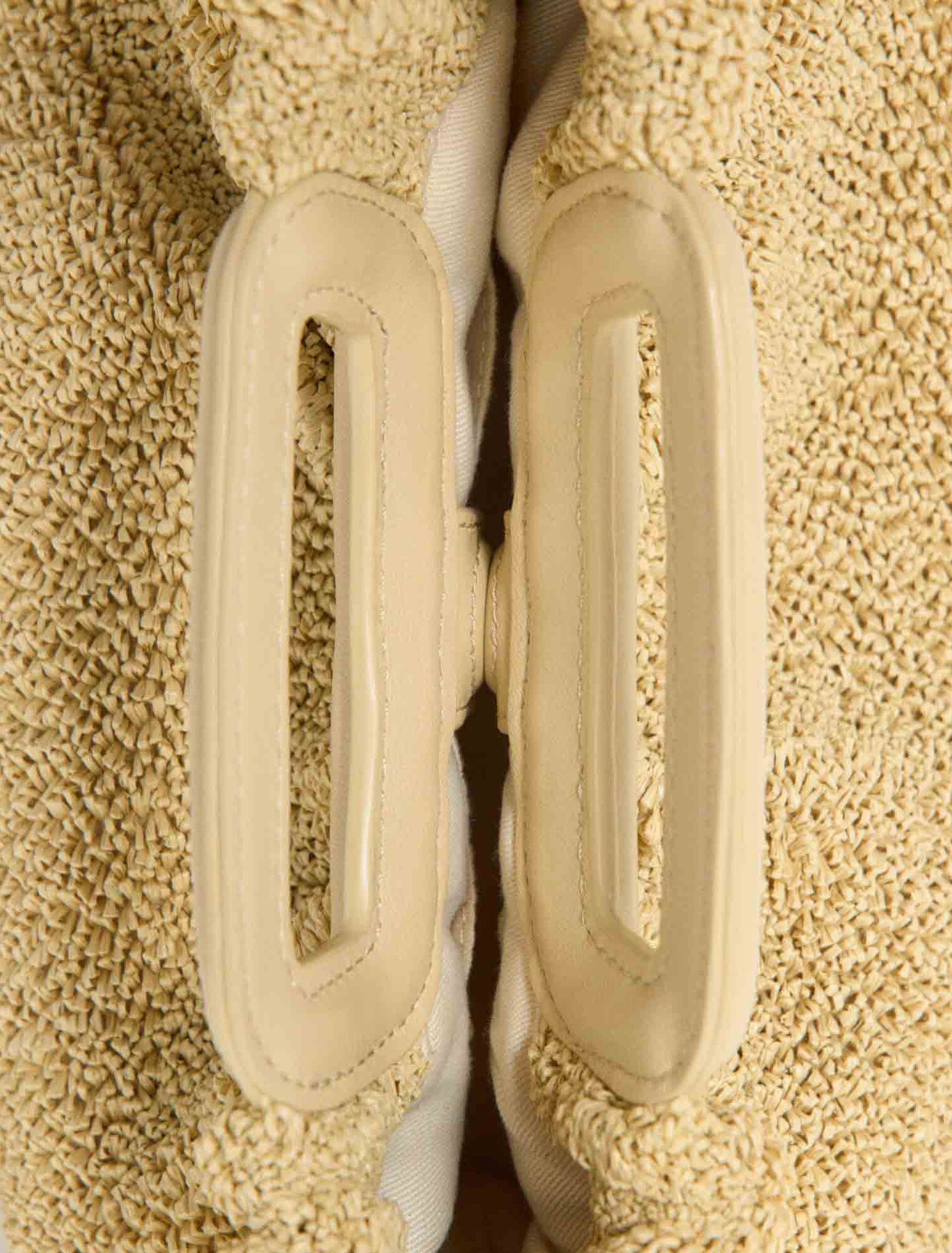 Mipli boucl&eacute; effect clutch bag