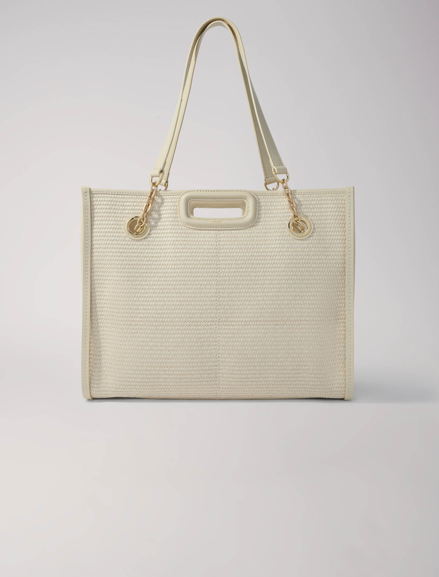 Raffia effect textile tote bag Offline Bags Maje