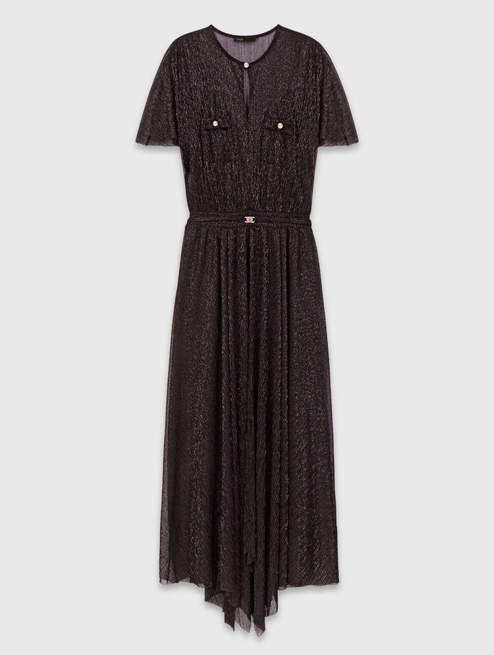 Metallic maxi dress