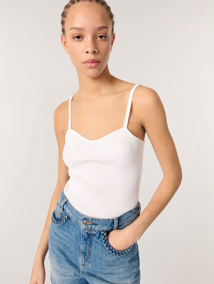 Rib knit top