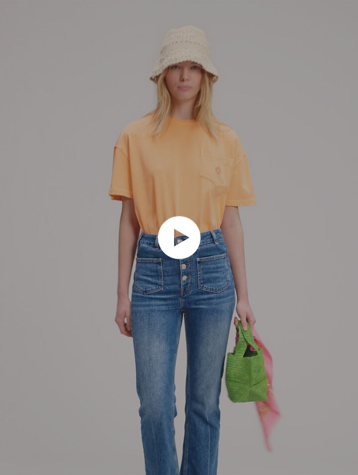 Vaqueros denim con bolsillos