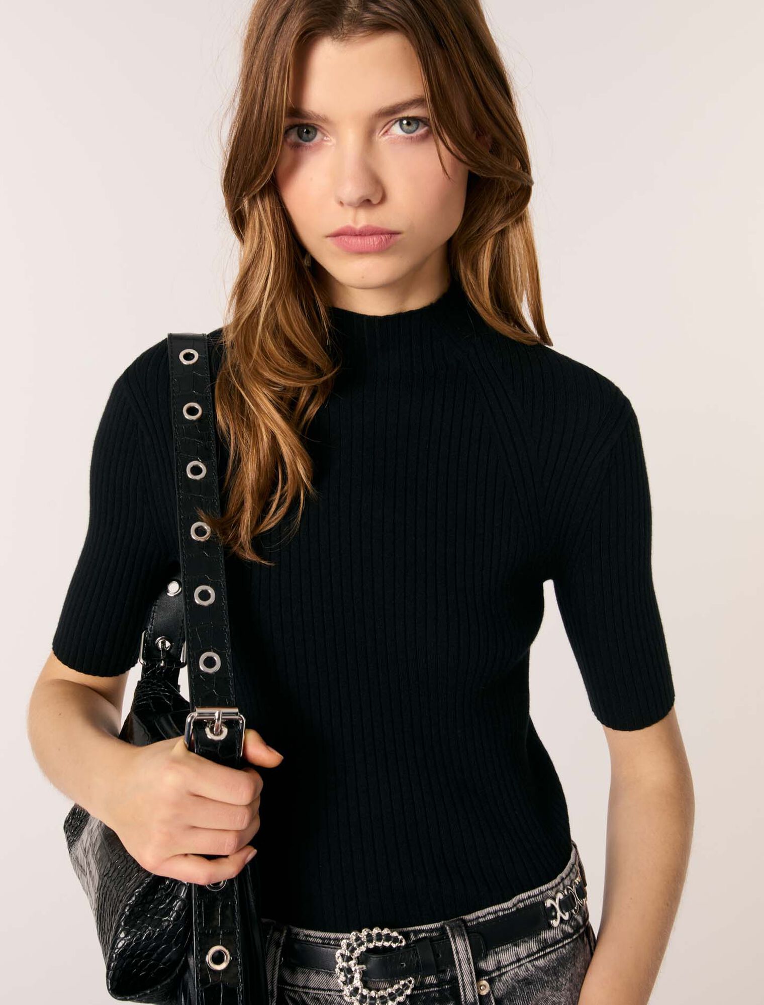 Rib knit top
