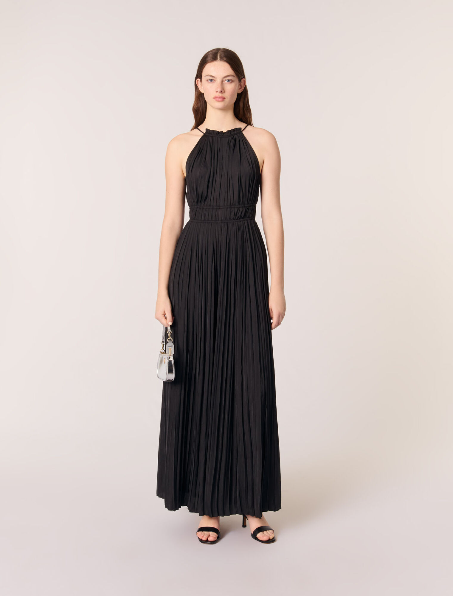 Pleated trouser suit