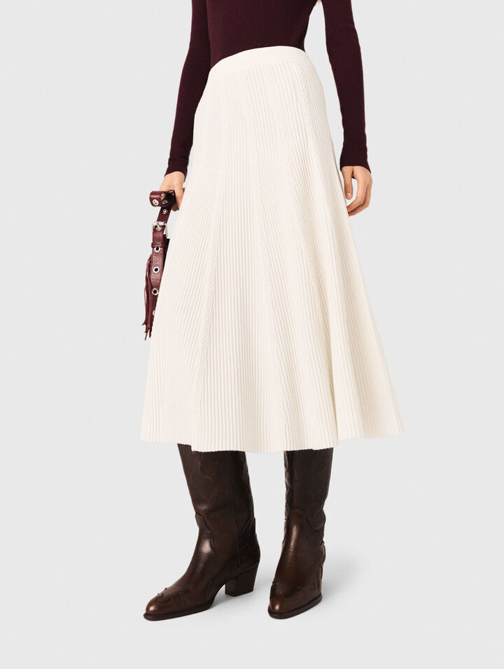 Long knit skirt