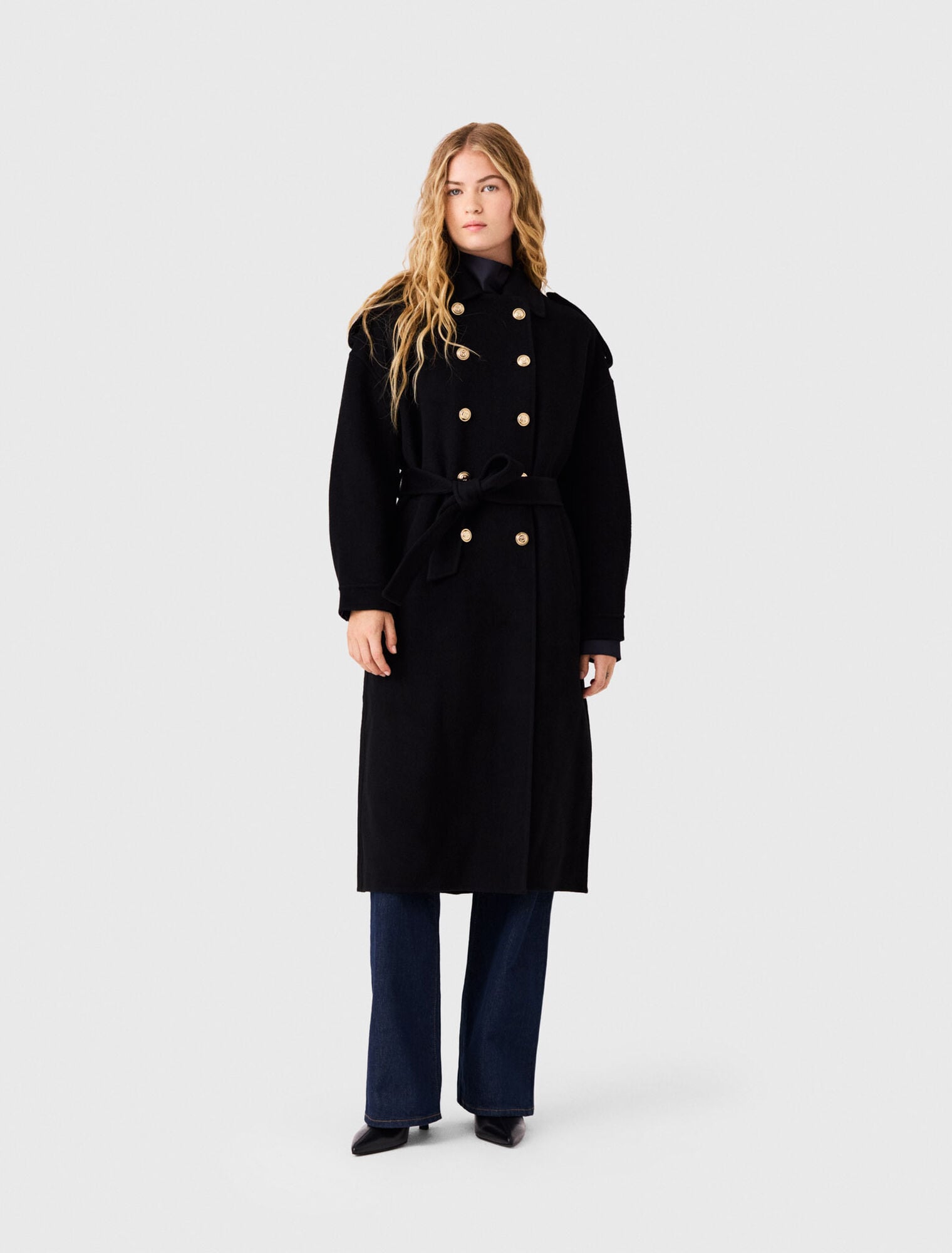 Long double-faced coat