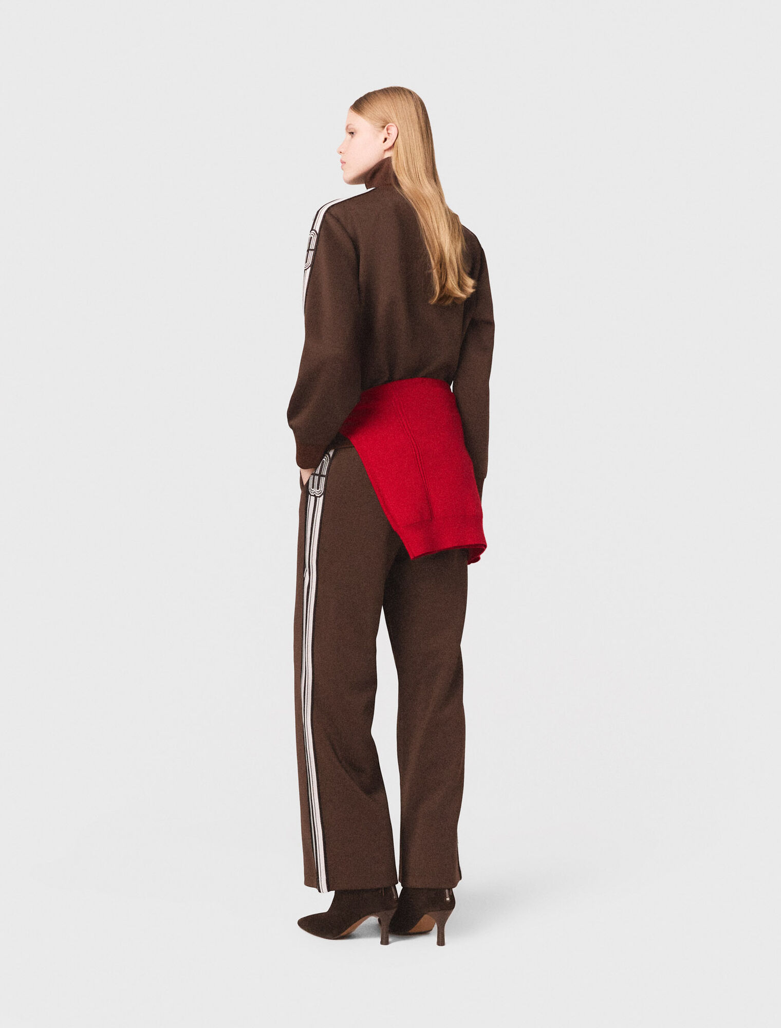 Sweatshirt with straight stripes